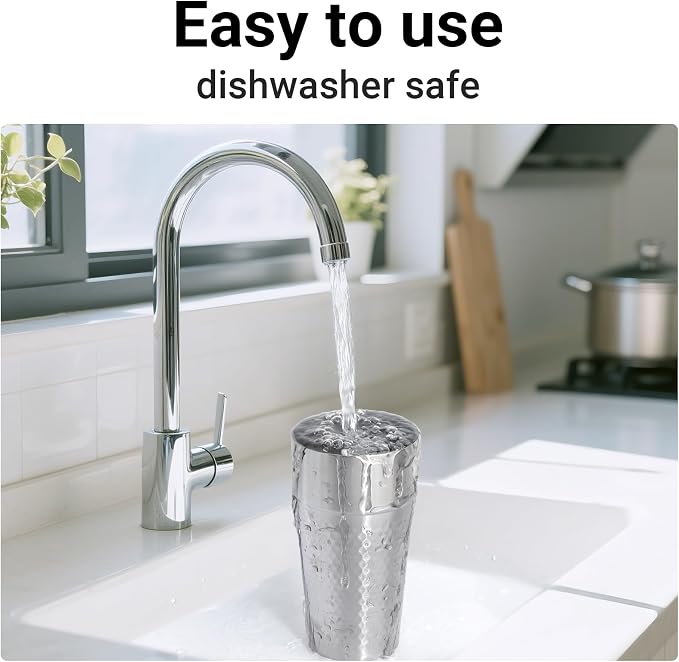 Beasea Stainless Steel Cups 19 oz, 6 Pack Large 18.6oz 550ml Stainless Steel - Image 5