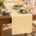 Folkulture Fall Table Runner 72 Inches Long | Cute Checkered | Table Runner by FOLKULTURE