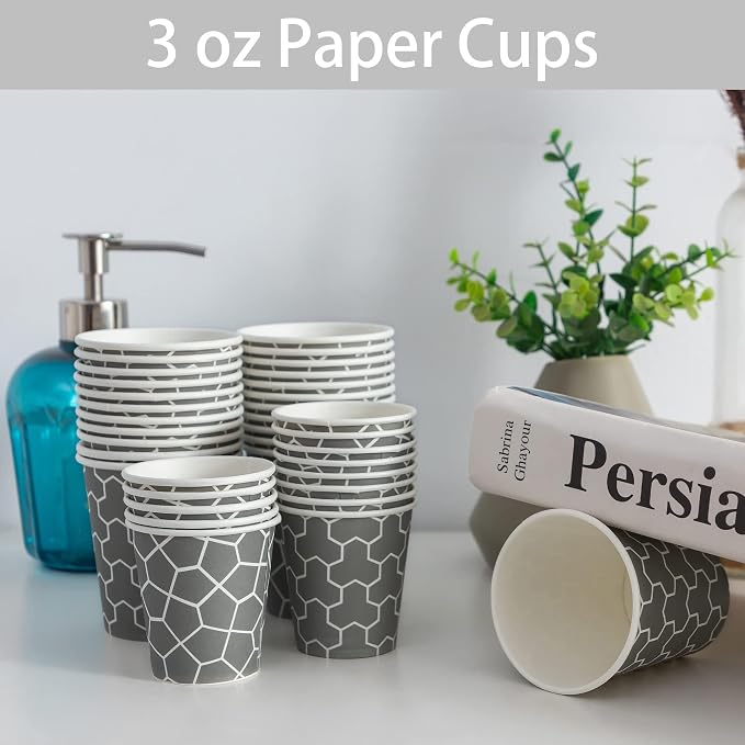 300 Pack 3oz Disposable Paper Cups, Dixie Small Bathroom Cups | Food grade - Image 7