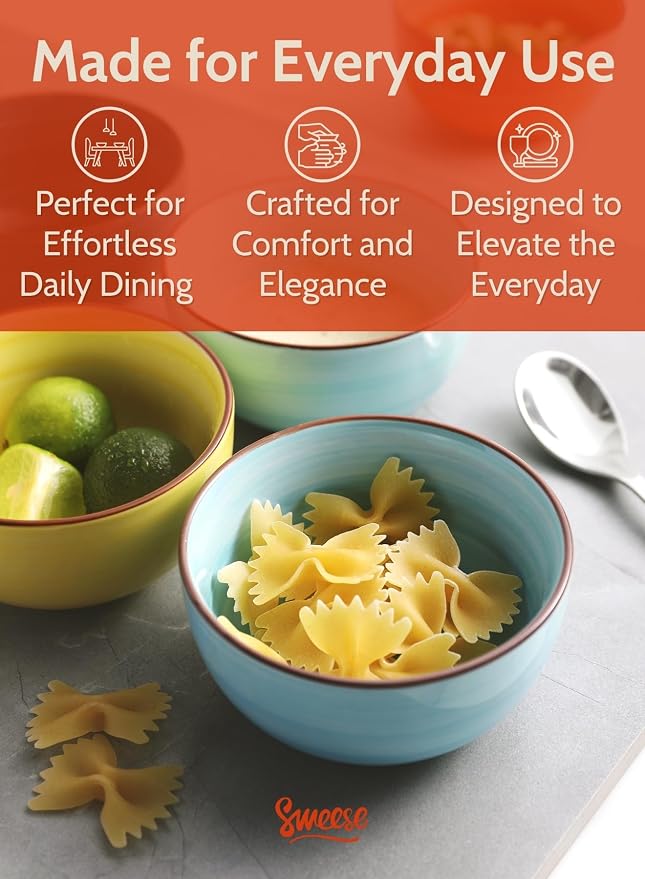 Sweese 4 Oz Porcelain Bowls Set - Image 4