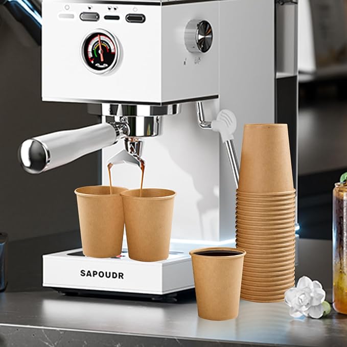 Clawsoff 300 Pack 5 oz Paper Cups Disposable Kraft Mouthwash Cups Small | - Image 7
