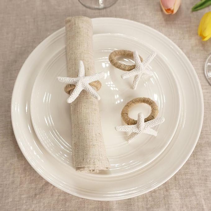 Starfish Napkin Rings Set of 12, Dinner Party, Theme Party, Coastal Table Decor - Image 4