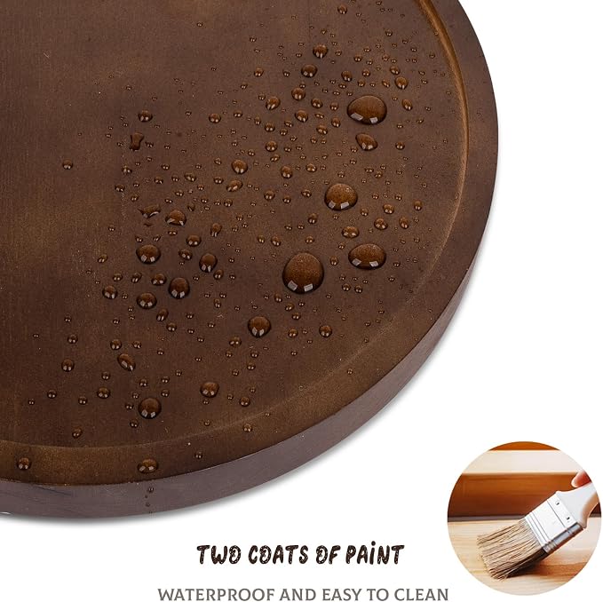 Round Decorative Tray Farmhouse Kitchen Decor Soap Dish, Lightweight, Easy Clean - Image 3