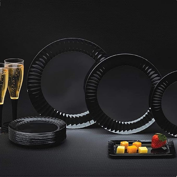 Party Essentials Deluxe Quality Hard Plastic 7.5-Inch Round Party/Salad Plates - Image 5