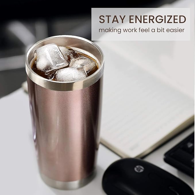 MEWAY 20oz Tumbler 4 Pack Double Wall Vacuum Insulated Travel Mug Bulk - Image 4