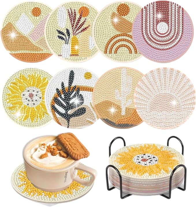 8 Pcs Bohemia Diamond Painting Kits | Diamond Painting Kits by LGANHAPY