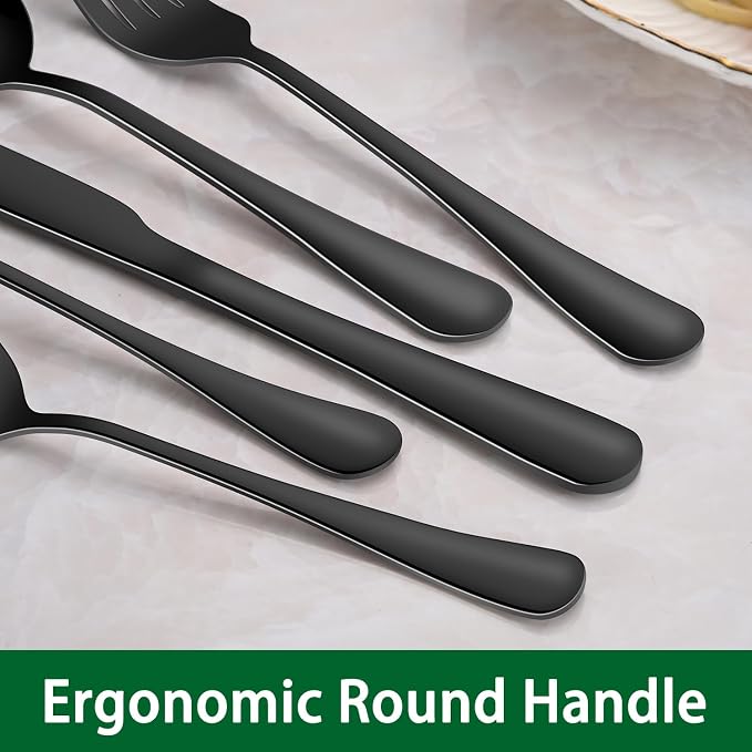 DEHOV 30 PCs Flatware Sets, Durable Cutlery Sets - Image 4