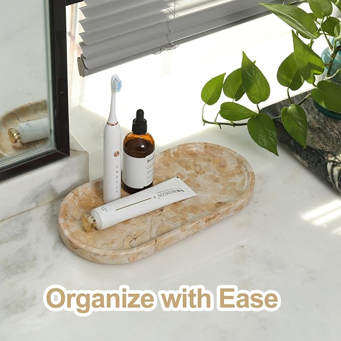 Egypt Natural Marble Tray, Catchall Tray - Image 5
