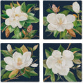 Thirstystone Magnolia Motifs 4 Pack Assorted Tumbled Tile Stone Coasters | 4" by CounterArt