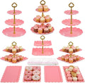 Pack of 11 NWK Cake Stand Set of Cupcake Stand, Tray & Table Cloth | Includes 3 by NWK