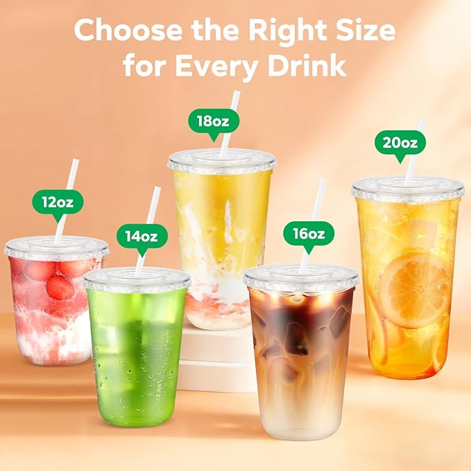 25 Pack 20 oz Round Bottom Plastic Cups - Image 7