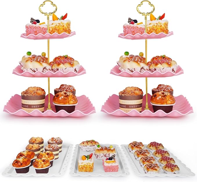 5 Pcs Dessert Display Stands, Treat Table Displays Set by Findful