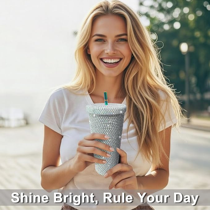 26oz Bling Rhinestone Tumbler - Image 4