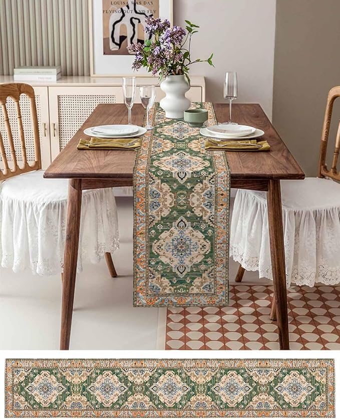 Boho Table Runners 36 Inches Long, Vintage Western Kitchen Dining Tables - Image 6