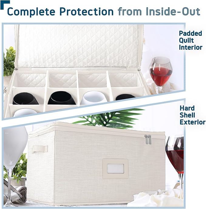 Hearth & Harbor Wine Glass Storage Box - Image 5