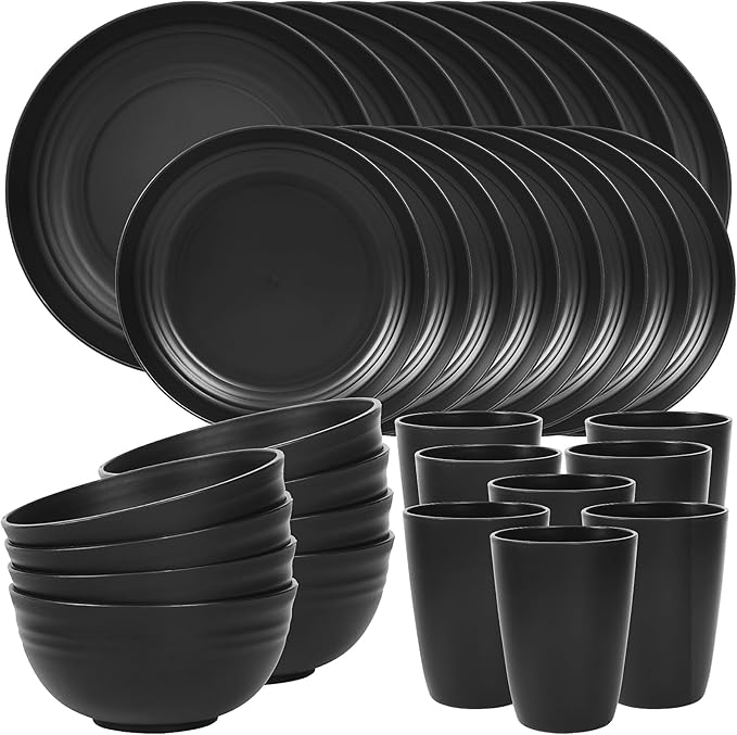 Quatish 32 Piece Plates and Bowls Sets by Quatish
