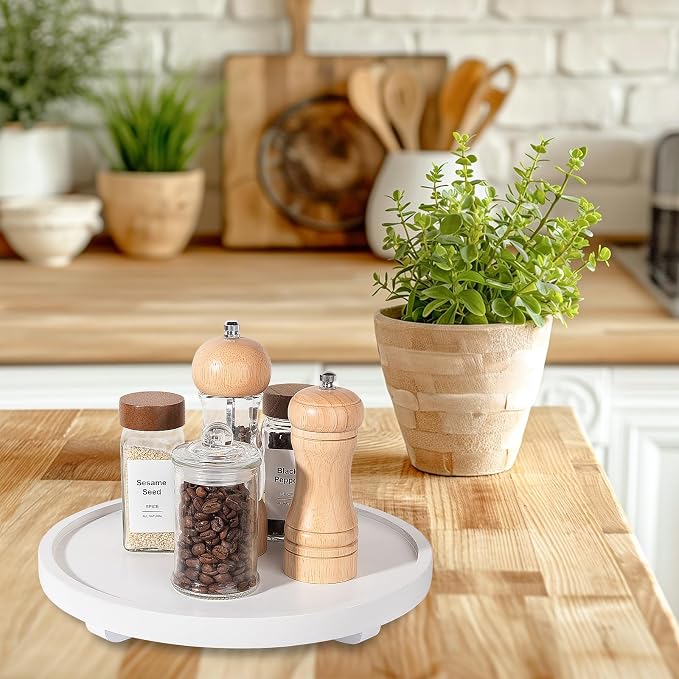 Round Decorative Tray Farmhouse Kitchen Decor Soap Dish, Lightweight, Easy Clean - Image 6
