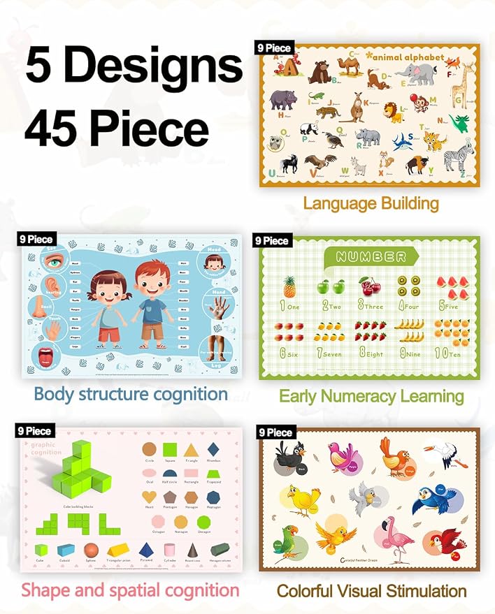 45 Pack Sticky Disposable Placemats - Image 2
