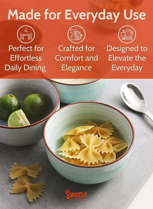 Sweese 4 Oz Porcelain Bowls Set - Image 4