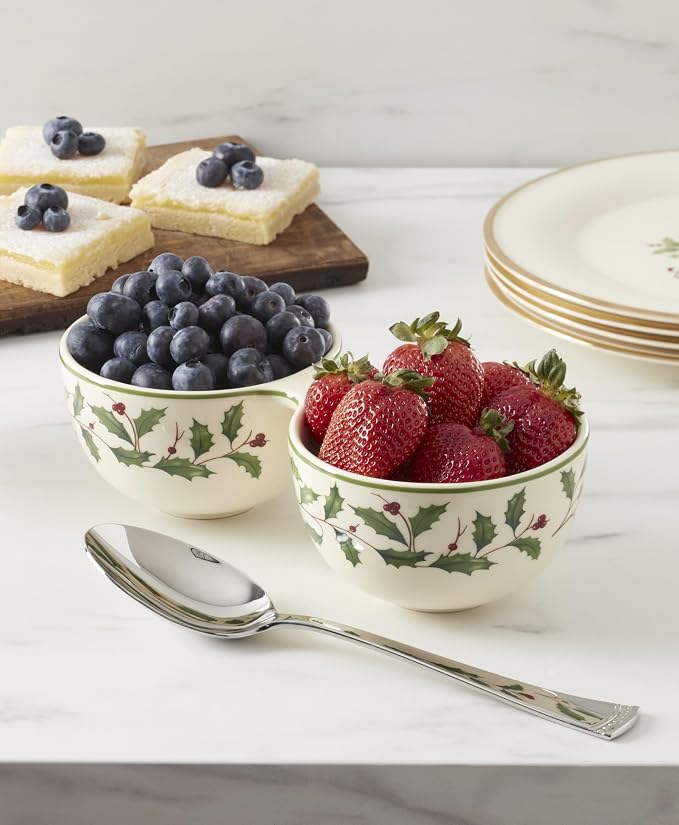 Lenox 898270 Holiday Double Dip Bowl, Christmas Dishes, Festive Serveware - Image 5