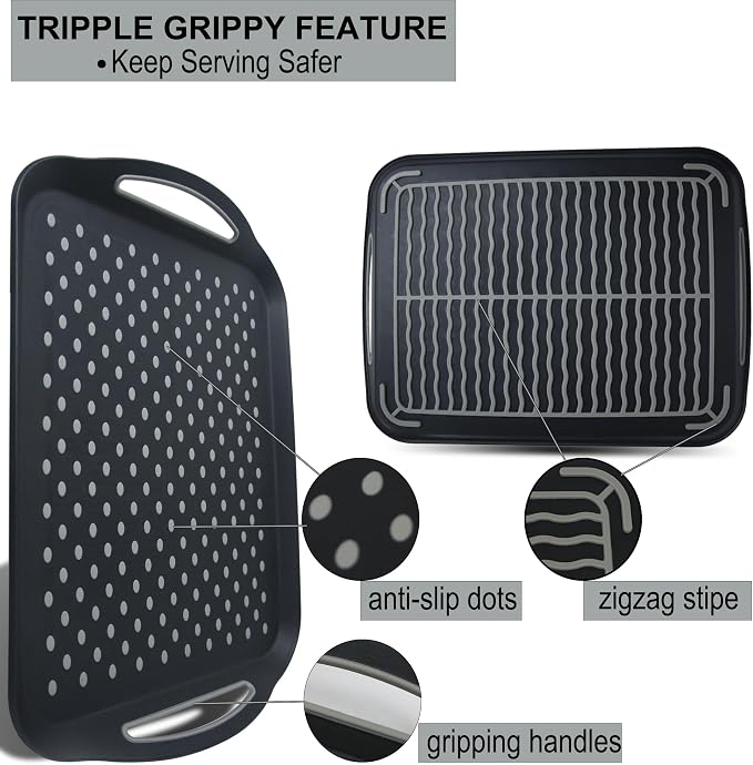 Large Nonslip Serving Tray - Image 2