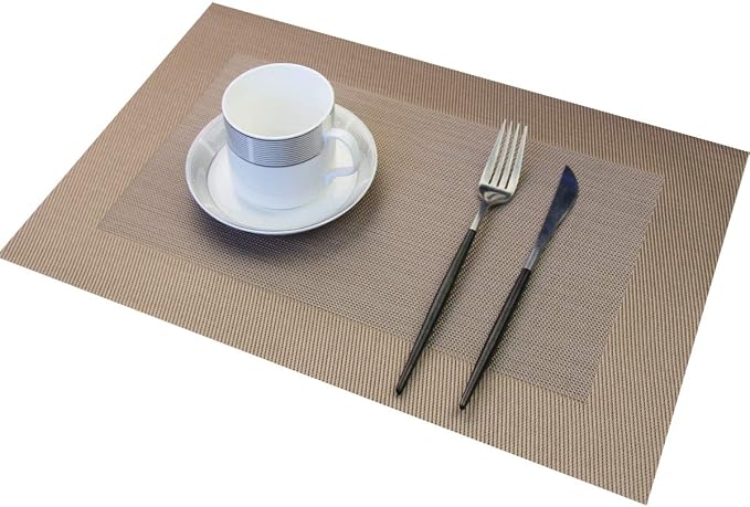PIGCHCY Placemats Vinyl Washable Table Mats Elegant Non-Slip Placemats - Image 3
