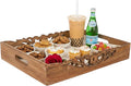 Orchid Mango Wood Serving Tray by MelaArtisans