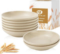 4 Inch Wheat Straw Plates 8 Pieces, Lightweight and Unbreakable Dipping Bowls by BUSOKIP