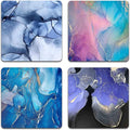 Marbling Square Coaster Set by QJ+CMJ