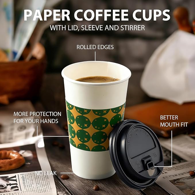 Tamone 48 PACK 16OZ Disposable Coffee Cups - Image 4