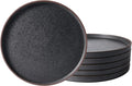 LERATIO Salad Plates, 8.0 inch ceramic plates, Ceramic Salad Plates Set of 6 by LeRatio