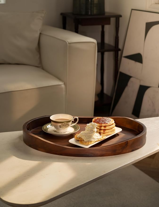 TIDITA Acacia Oval Wooden Serving Tray - Image 6