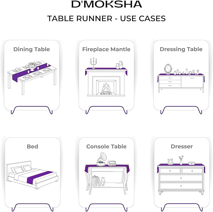 Classic Linen™ by D'Moksha Red Table Runner 144 Inches Long, 100% Pure Linen - Image 5