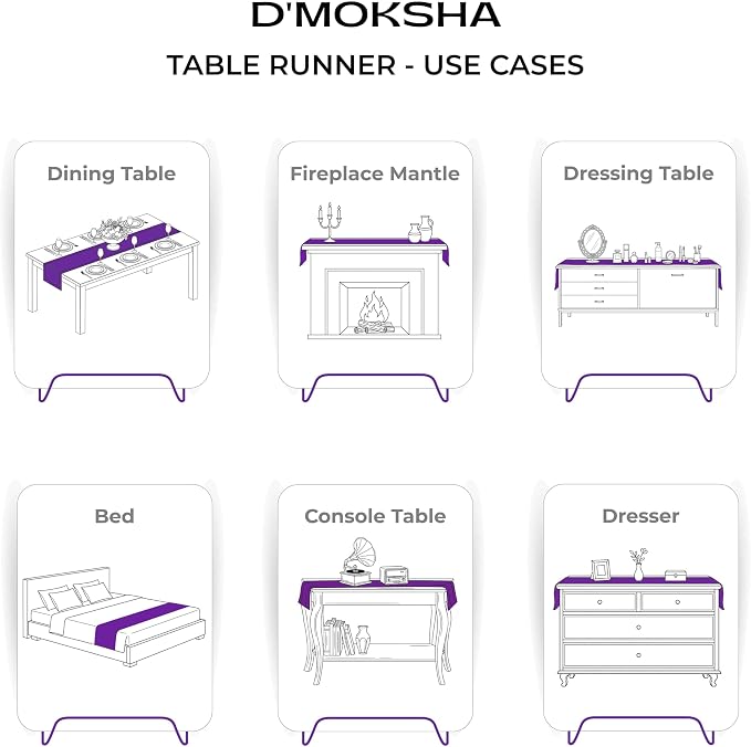 Classic Linen™ by D'Moksha Rust Table Runner 108 Inches Long, 100% Pure Linen - Image 5