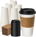 METAPRINT 100 Pack 16 oz Disposable Coffee Cups by METAPRINT