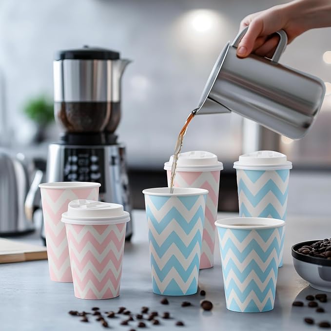 Tamone 100 PACK 16OZ Disposable Coffee Cups - Image 7