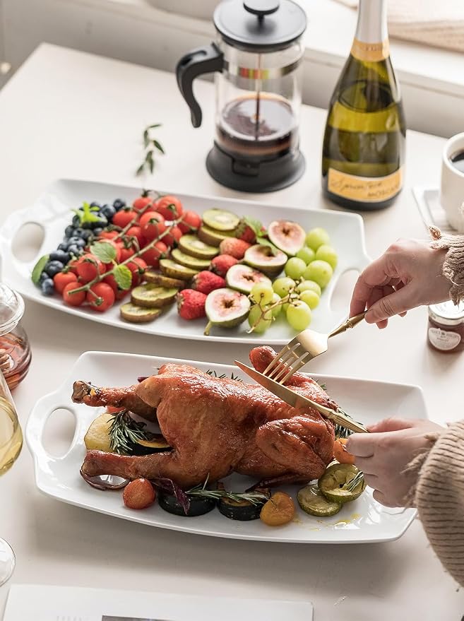 LYEOBOH Turkey Serving Platter for Entertainment, Serving Tray - Image 2