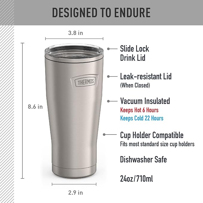 THERMOS Icon Series 24oz Stainless Steel Tumbler - Image 7