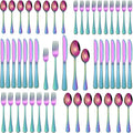 Colorful Rainbow 30 Pieces Silverware Sets Service by DEHOVKitchen