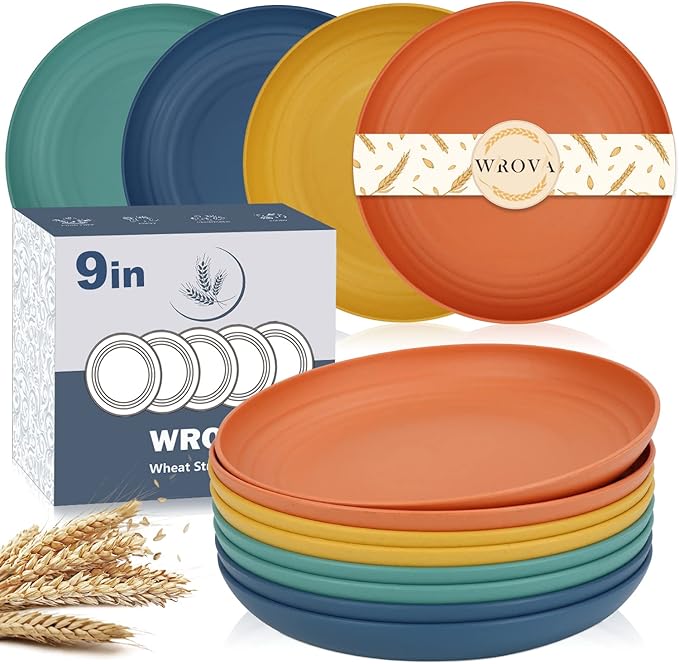 Wheat Straw Plates by WROVA