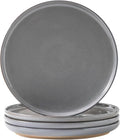 Ceramic Dinner Plates Set of 4, Stoneware 10 Inch, Dishwasher and Oven Safe by Tikooere