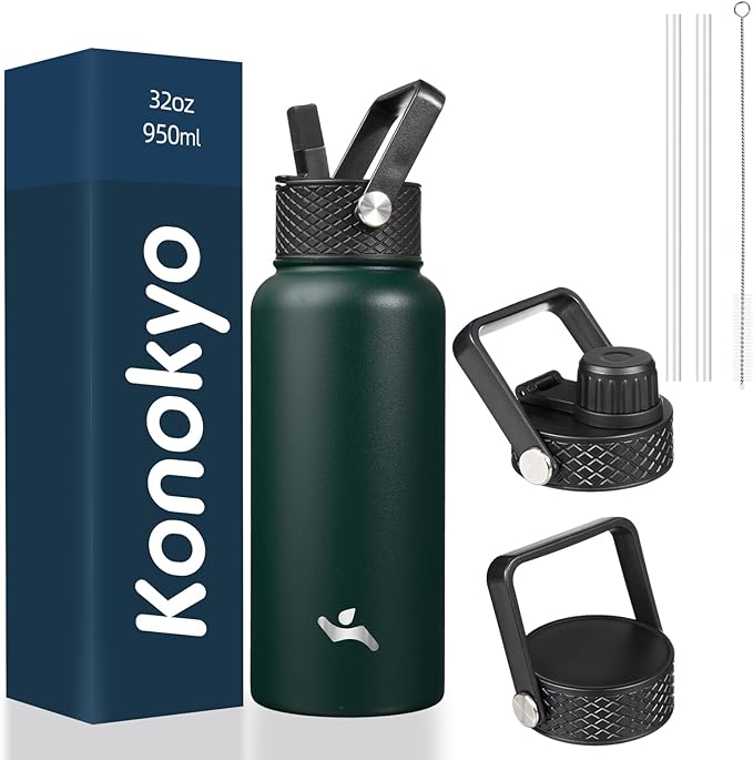Konokyo 32 oz Insulated Stainless Steel Water Bottle by Konokyo