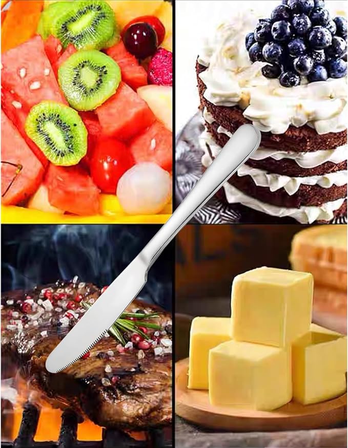Stainless Steel Butter Knife, Dinner Knives, Spreader Table Knives, Suitable - Image 5