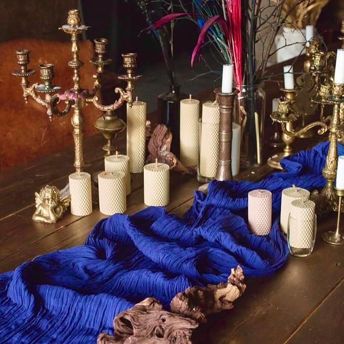 12Pack Royal Blue Cheesecloth Table Runner 20 x 120 inch Gauze Table Runner | - Image 7