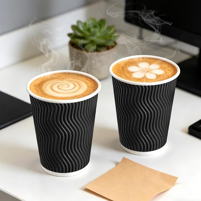 BYSNOW 50 Pack 12 oz Coffee Cups - Image 4