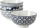 Gibson Home Castle Way 4-Piece Large Serving Bowl Set, 8 Inch Round Stoneware by GibsonHomewares