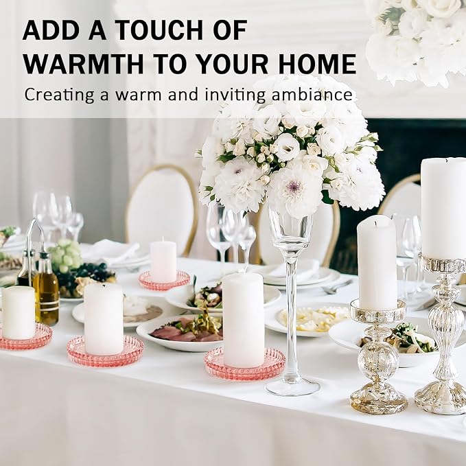 Modern Clear Glass Coasters Set of 8, Cute Coasters Table Mats - Image 3