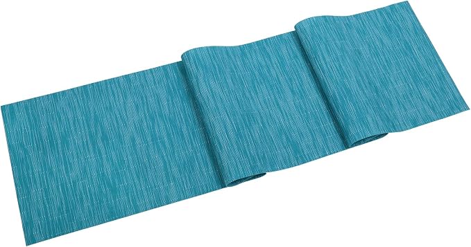 SHACOS Woven Vinyl Table Runner Indoor Outdoor 12x54 inch Kitchen Dining Table - Image 6