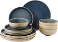 Gibson Elite Manila Bay 12-Piece Stoneware Dinnerware Set, Service by GibsonHomewares