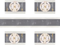 PIGCHCY Elegant Placemats with Matching Table Runner, Washable Durable Plastic by PIGCHCY